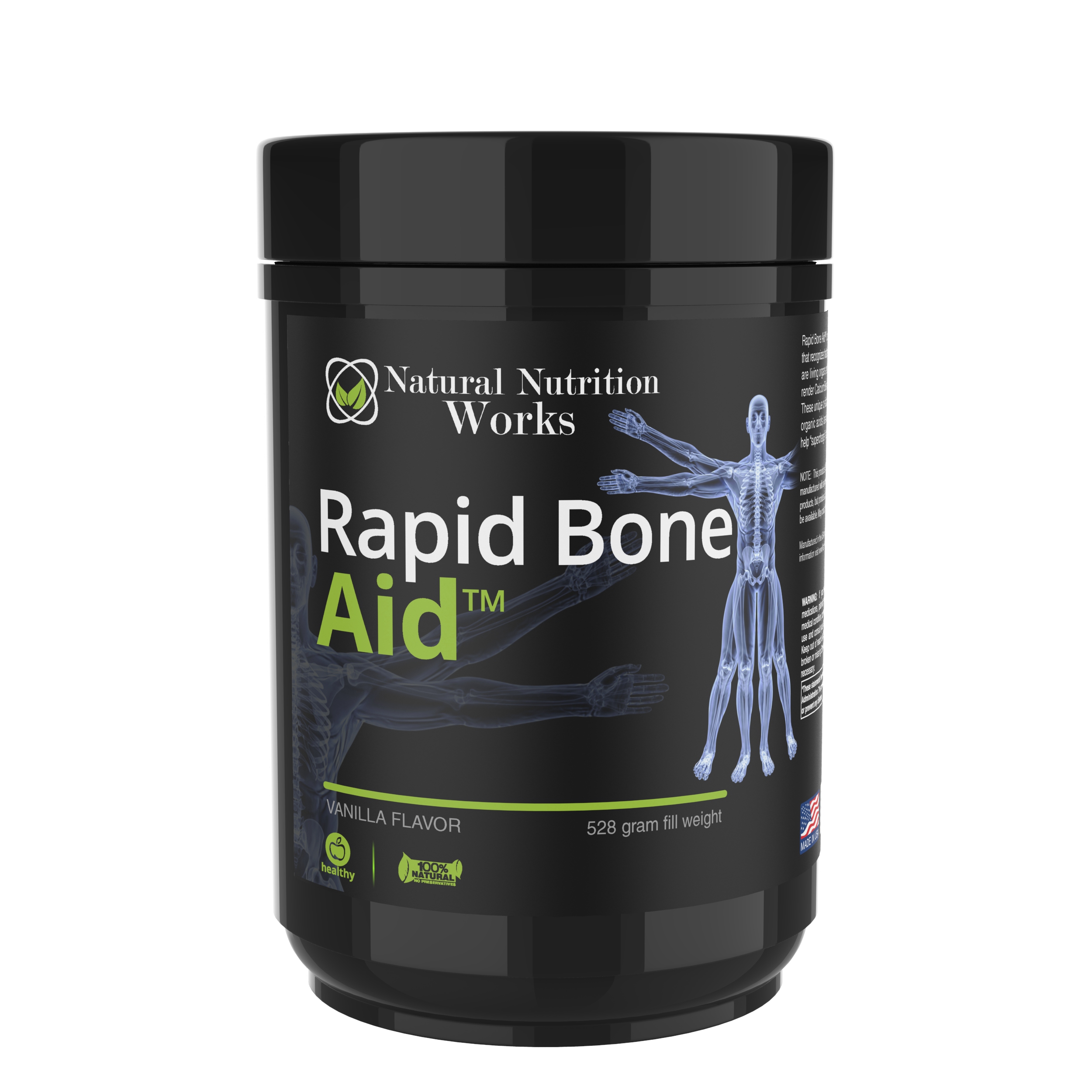 Rapid Bone Aid vanilla-flavor supplement, 528 gram container